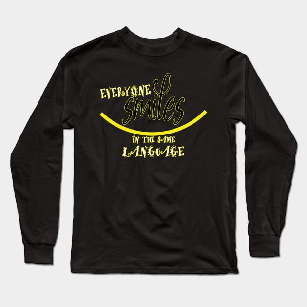 Everyone Smiles Long Sleeve T-Shirt by worshiptee